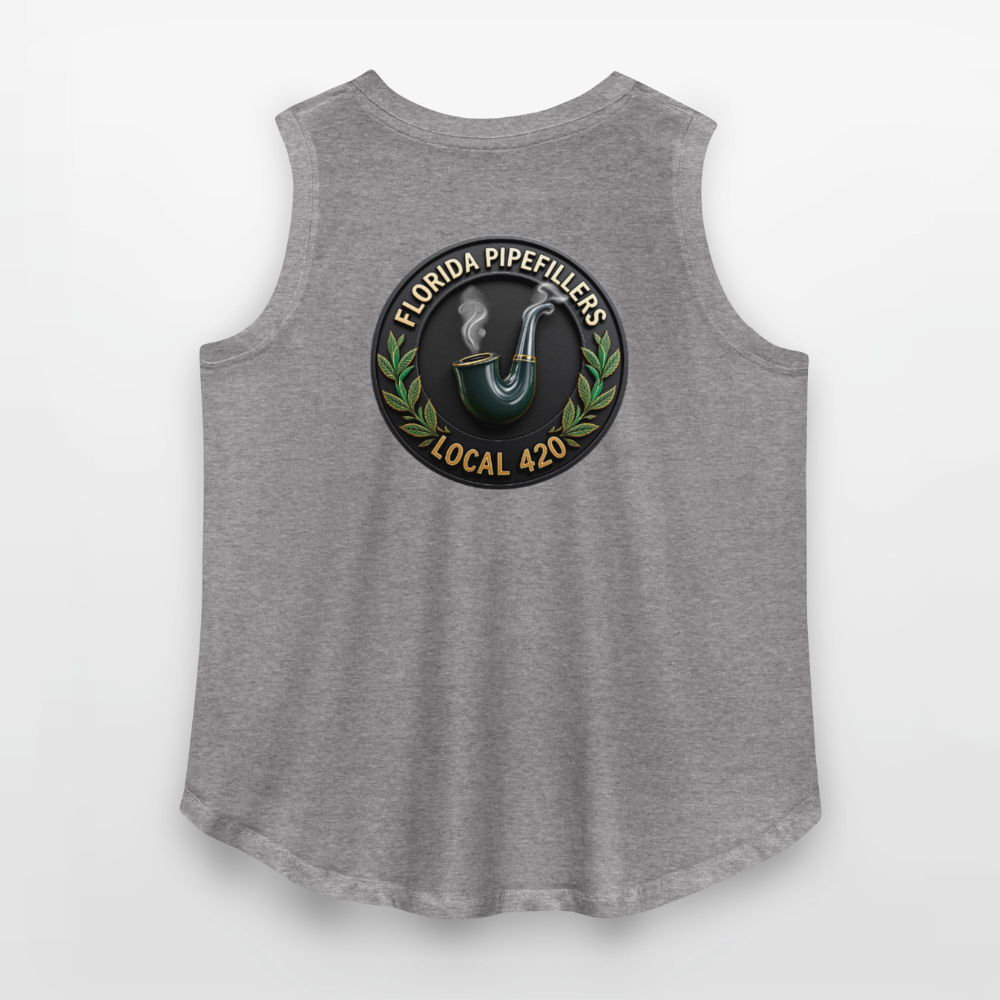 FLORIDA PIPEFILLERS LOCAL 420 F/B DESIGN Women's Curvy Relaxed Tank Top - granite heather 
