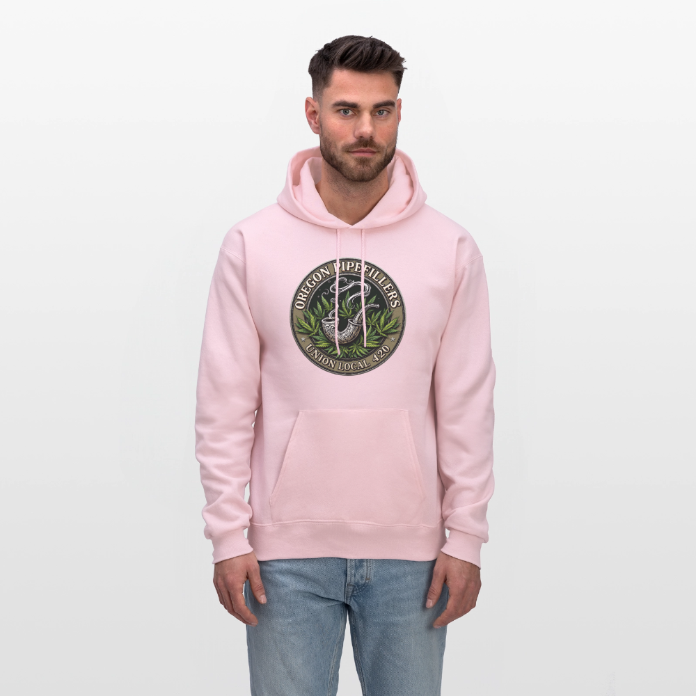 OREGON PIPEFILLERS LOCAL 420 Men's Hoodie - pale pink
