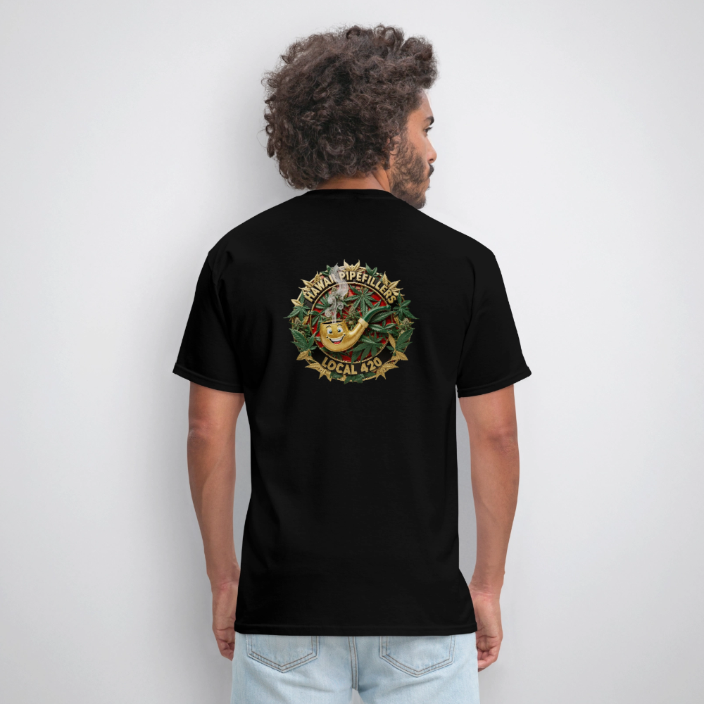HAWAII PIPEFILLERS LOCAL 420 F/B DESIGN Men's T-Shirt - black