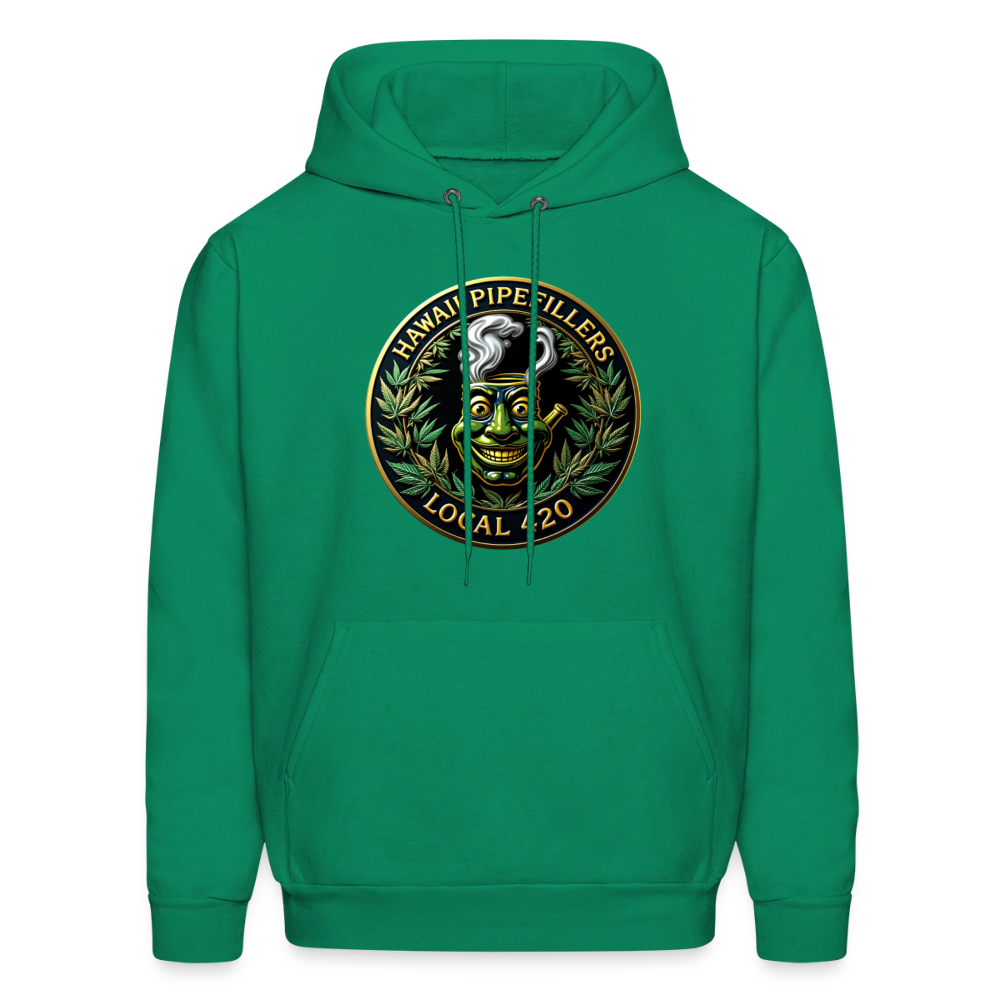 HAWAII PIPEFILLERS LOCAL 420 Men's Hoodie - kelly green