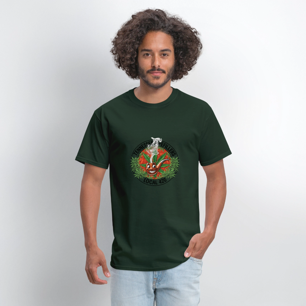 TENNESSEE PIPEFILLERS LOCAL 420 Men's T-Shirt - forest green