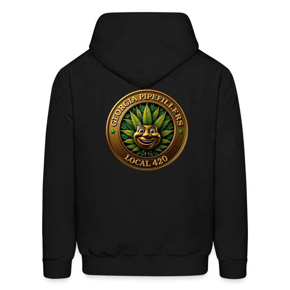 GEORGIA PIPEFILLERS LOCAL 420 F/B DESIGN Men's Hoodie - black