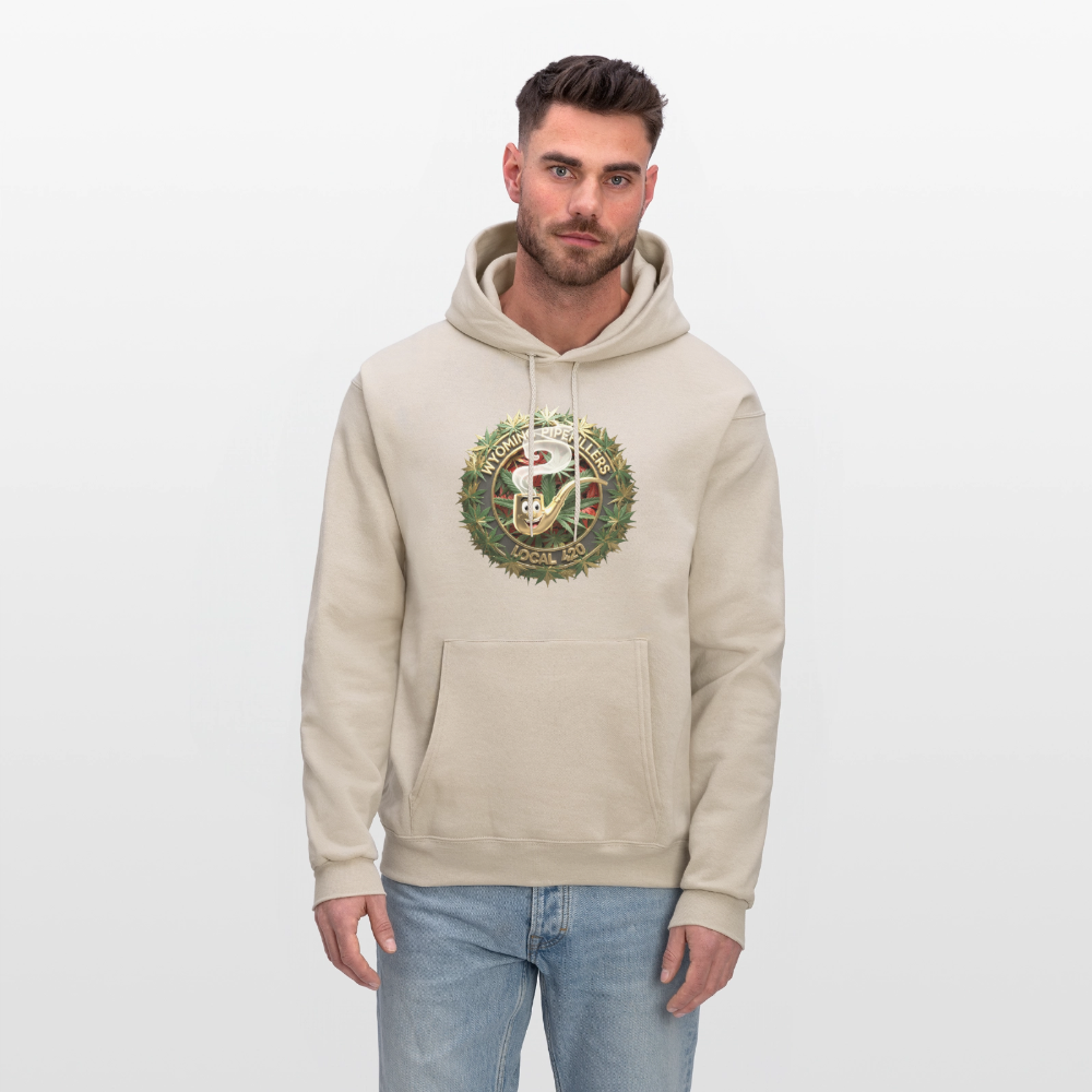 WYOMING PIPEFILLERS LOCAL 420 F/B DESIGN Men's Hoodie - Sand
