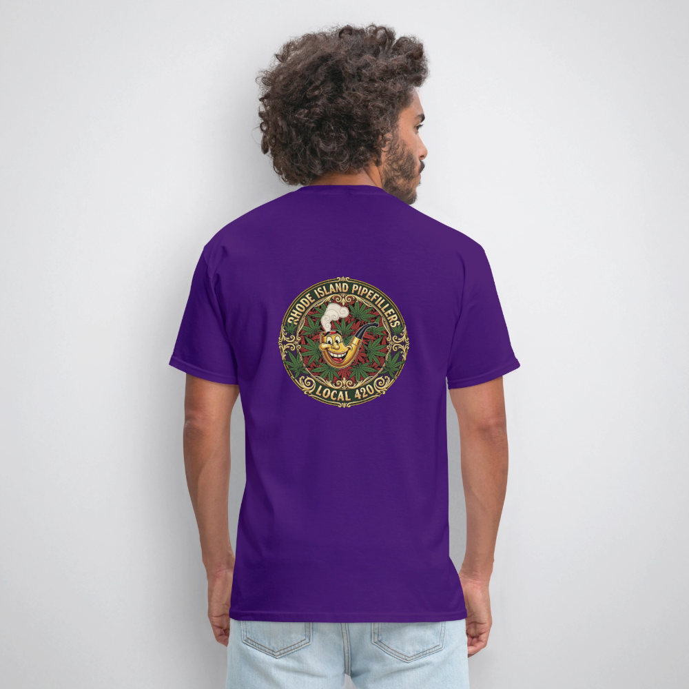 TEXAS PIPEFILLERS LOCAL 420 Men's T-Shirt - purple