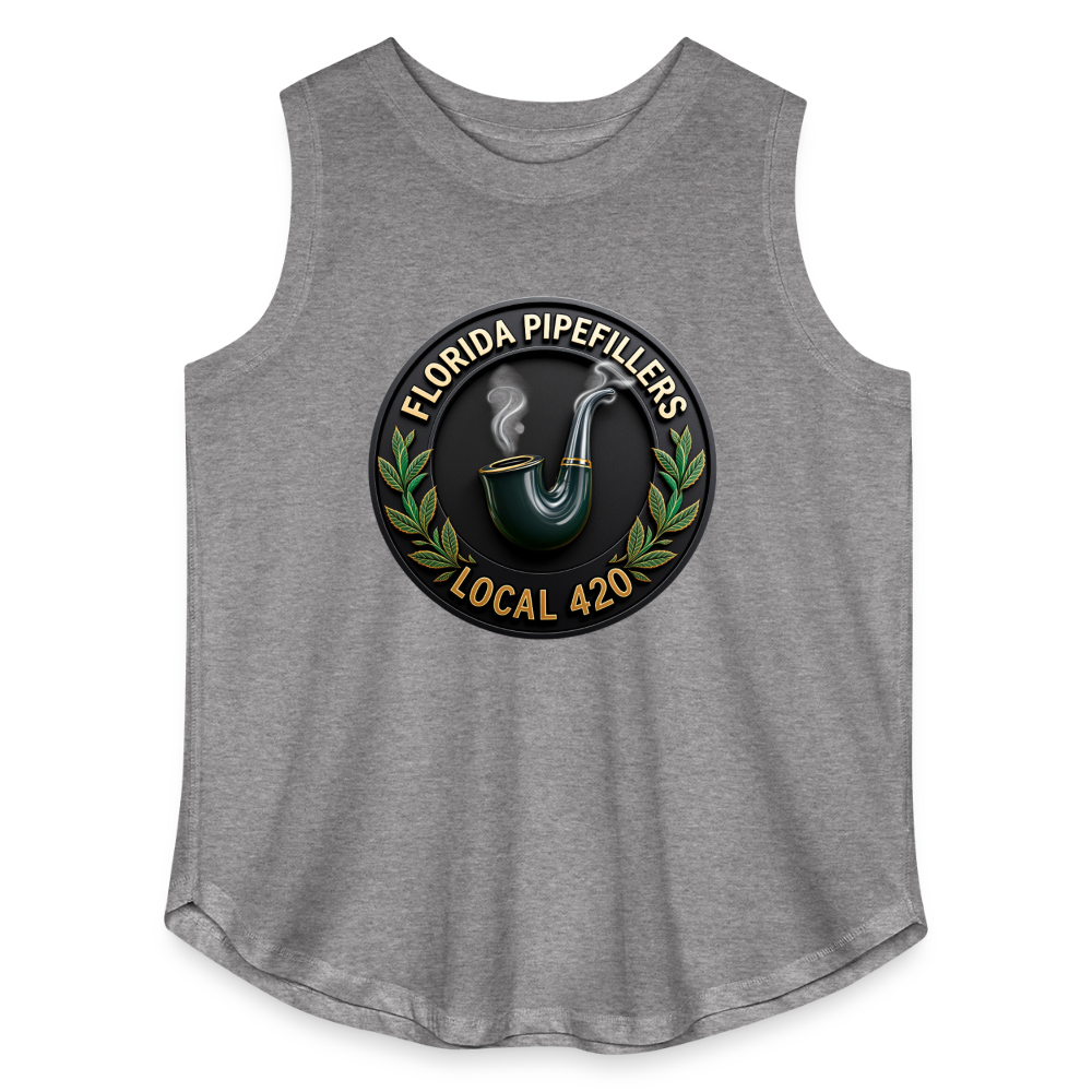 FLORIDA PIPEFILLERS LOCAL 420 Women's Curvy Relaxed Tank Top - granite heather 