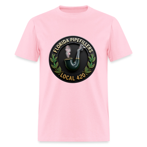 FLORIDA PIPEFILLERS LOCAL 420 F/B DESIGN Men's T-Shirt - pink