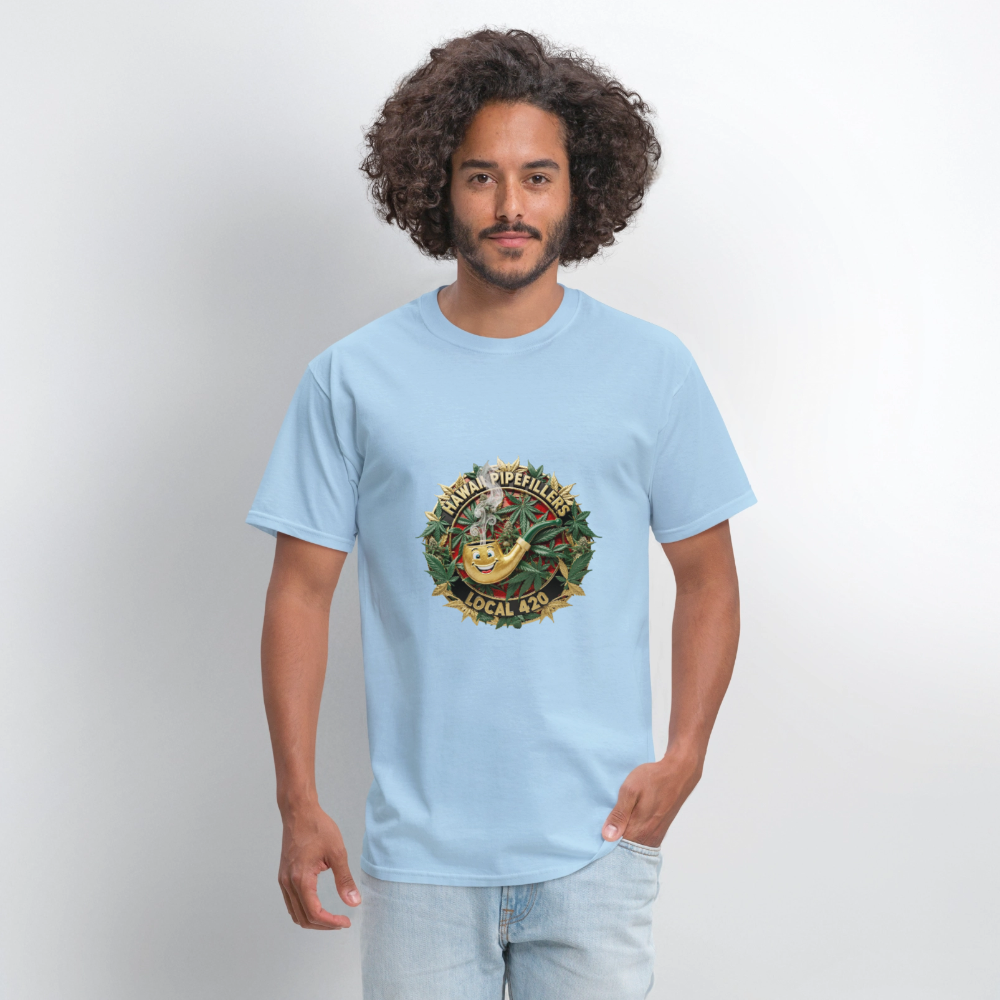 HAWAII PIPEFILLERS LOCAL 420 Men's T-Shirt - powder blue
