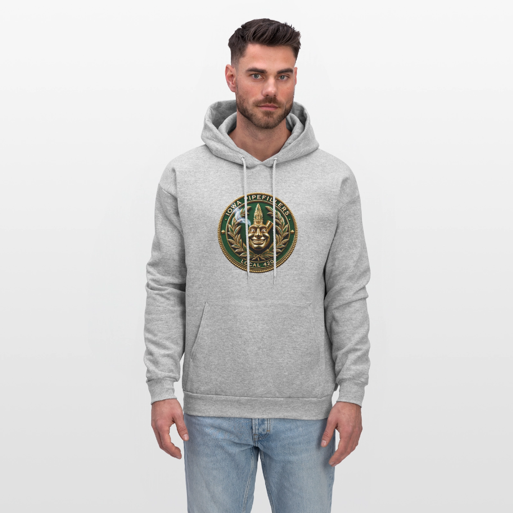 IOWA PIPEFILLERS LOCAL 420 Men's Hoodie - heather gray