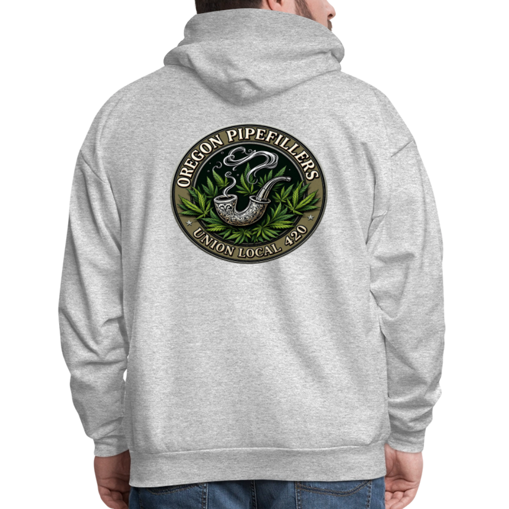 OREGON PIPEFILLERS UNION LOCAL 420 Men's Hoodie - heather gray