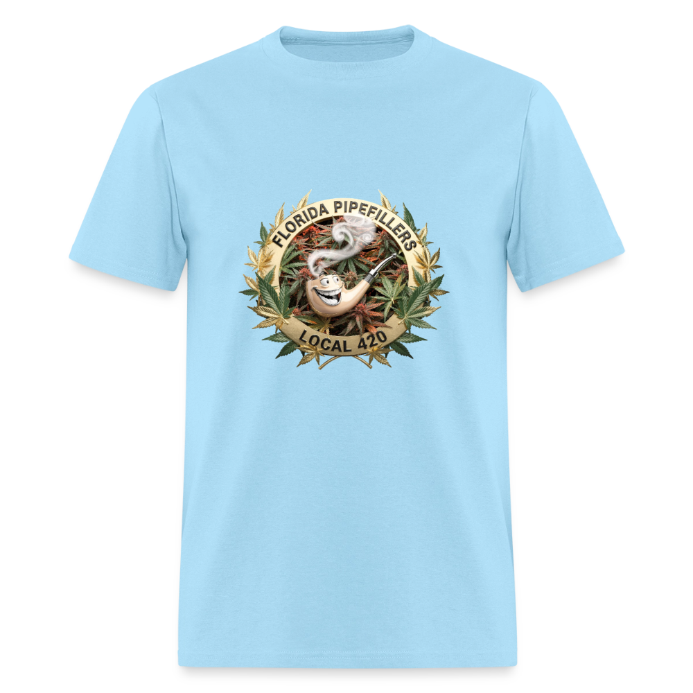 FLORIDA PIPEFILLERS LOCAL 420 Men's T-Shirt - powder blue