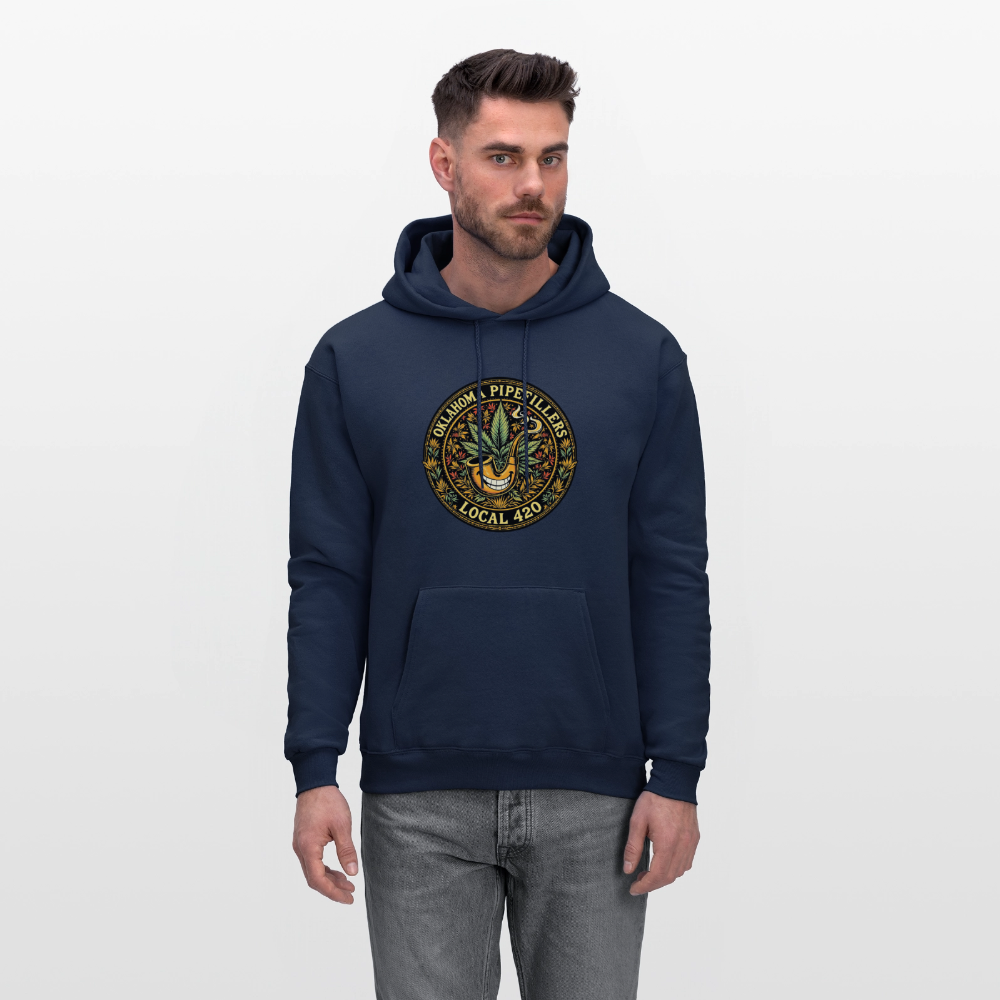 OKLAHOMA PIPEFILLERS LOCAL 420  F/B DESIGNS Men's Hoodie - navy