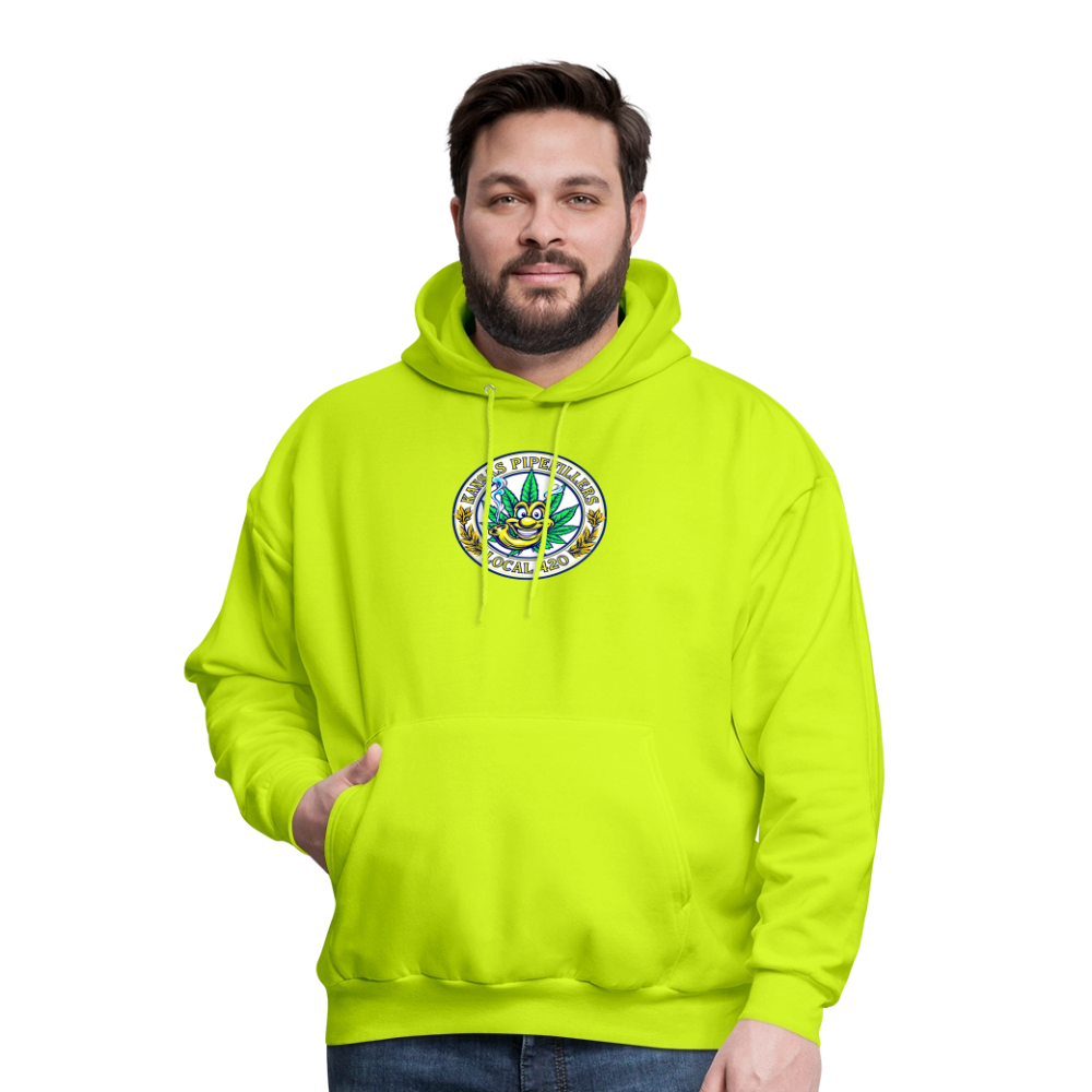 KANSAS PIPEFILLERS LOCAL 420 Men's Hoodie - safety green