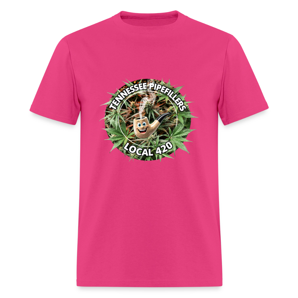 TENNESSEE PIPEFILLERS LOCAL 420 Men's T-Shirt - fuchsia