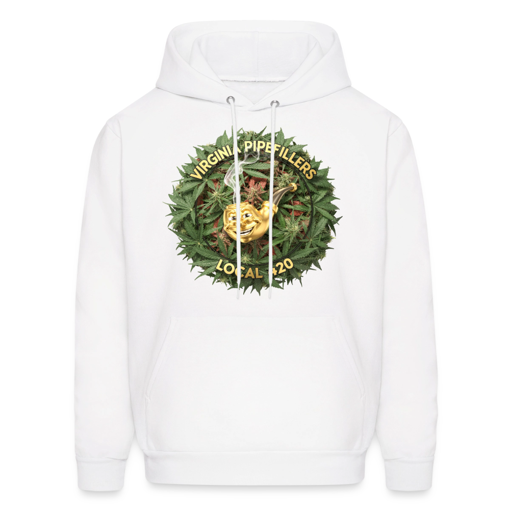 VIRGINIA PIPEFILLERS LOCAL 420 Men's Hoodie - white