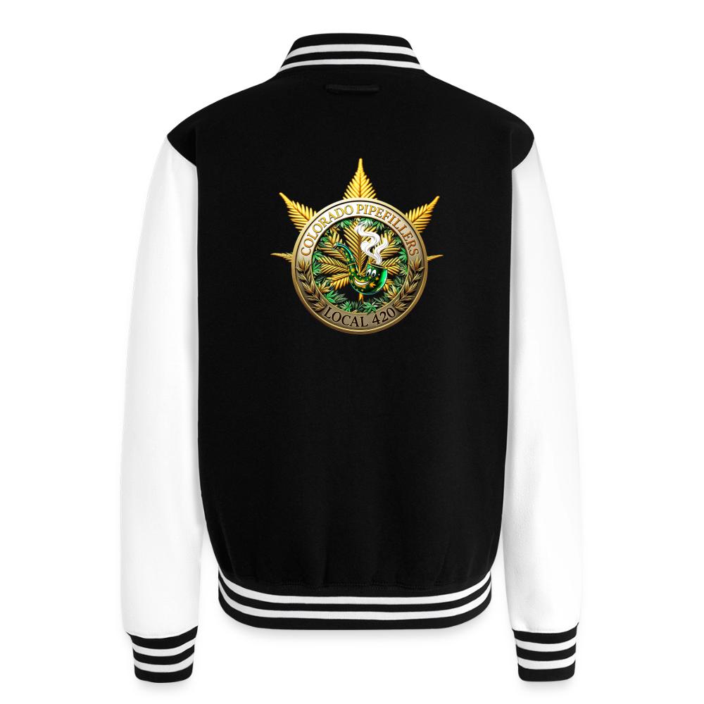 COLORADO PIPEFILLERS LOCAL 420 / 4 EMBLEM Unisex College Sweat Jacket - black/white