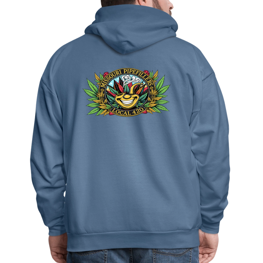 MISSOURI PIPEFILLERS LOCAL 420  F/B DESIGNS Men's Hoodie - denim blue