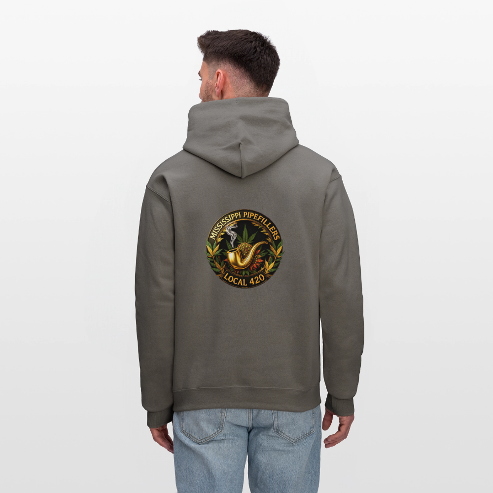 MISSISSIPPI PIPEFILLERS LOCAL 420 Men's Hoodie - asphalt gray