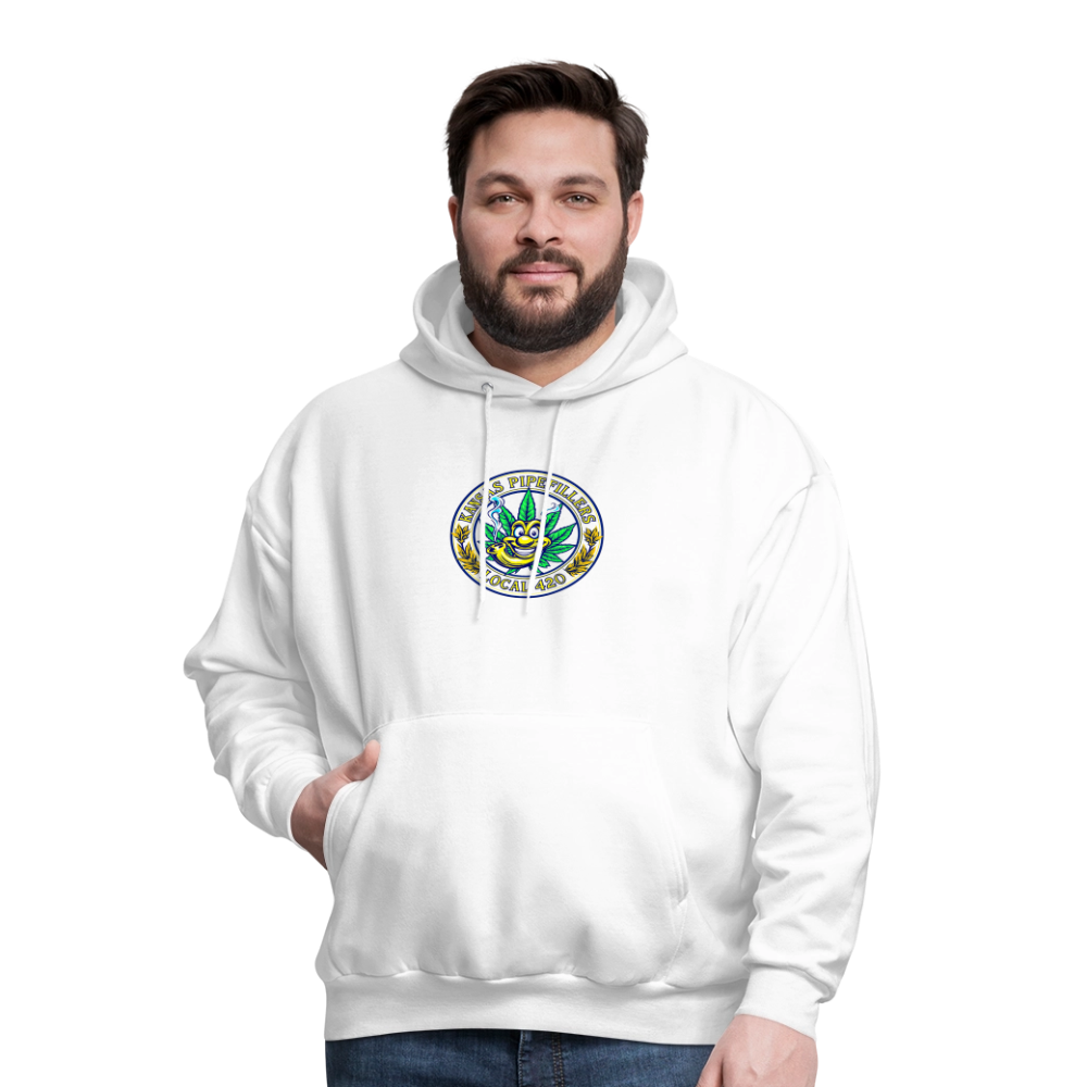 KANSAS PIPEFILLERS LOCAL 420 F/B DESIGNS Men's Hoodie - white