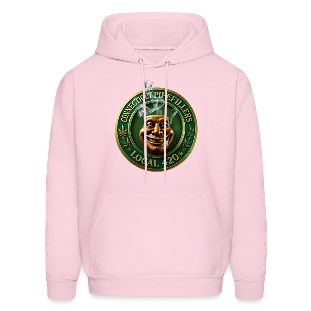 CONNECTICUT PIPEFILLERS LOCAL 420 F/B DESIGN Men's  Hoodie - pale pink