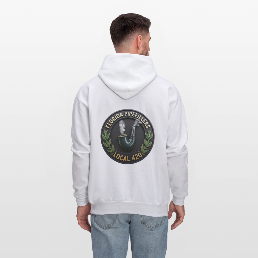FLORIDA PIPEFILLERS LOCAL 420 F/B DESIGN Men's Hoodie - white