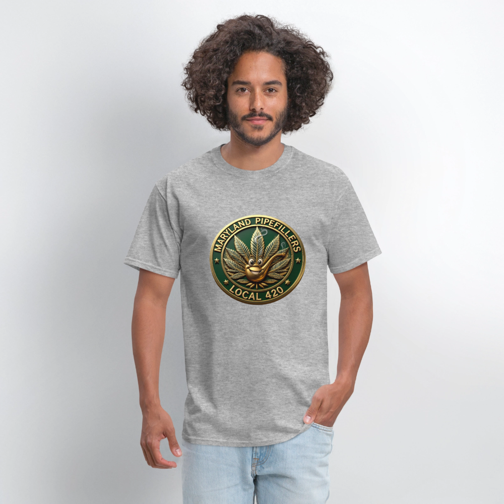 MARYLAND PIPEFILLERS LOCAL 420 Men's T-Shirt - heather gray