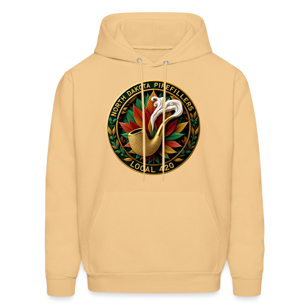 NORTH DAKOTA PIPEFILLERS LOCAL 420 Men's Hoodie - light gold 