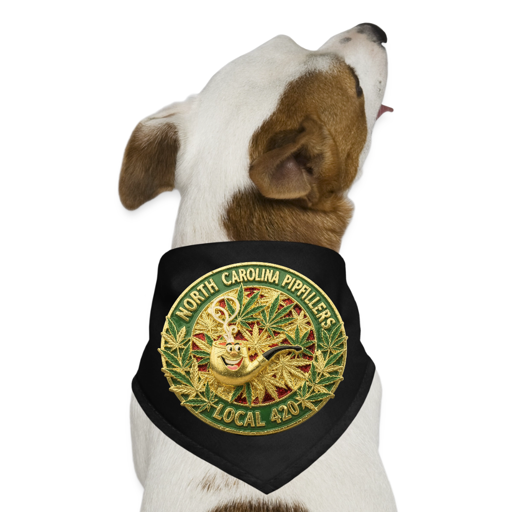 NORTH CAROLINA  PIPEFILLERS LOCAL 420 Union Dog Bandana - black