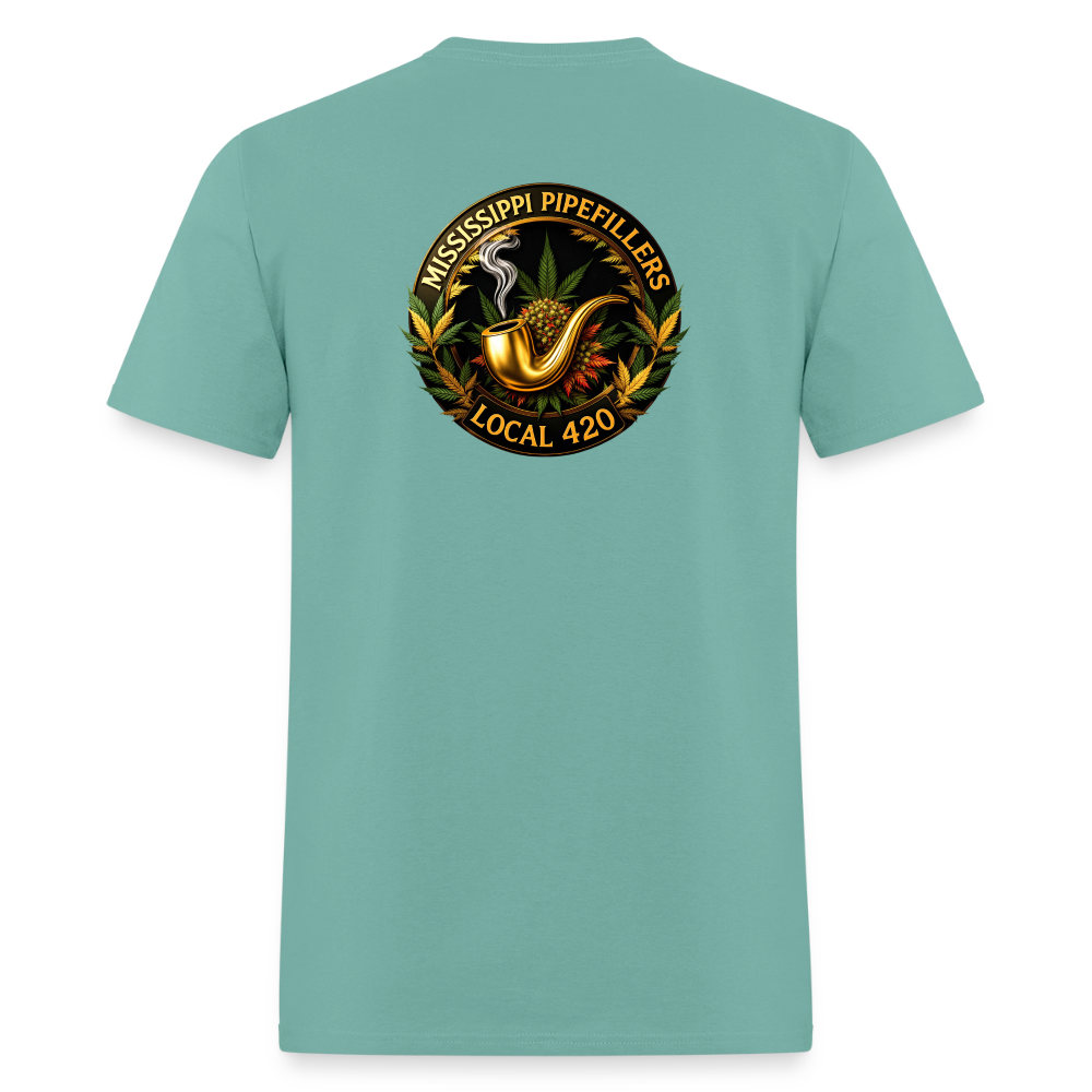 MISSISSIPPI PIPEFILLERS LOCAL 420 Men's T-Shirt - aquatic
