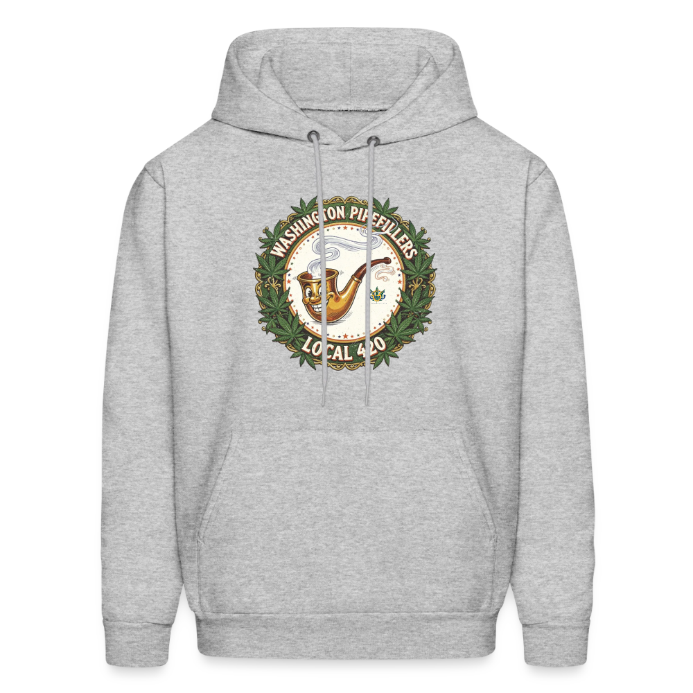WASHINGTON PIPEFILLERS LOCAL 420 Men's Hoodie - heather gray