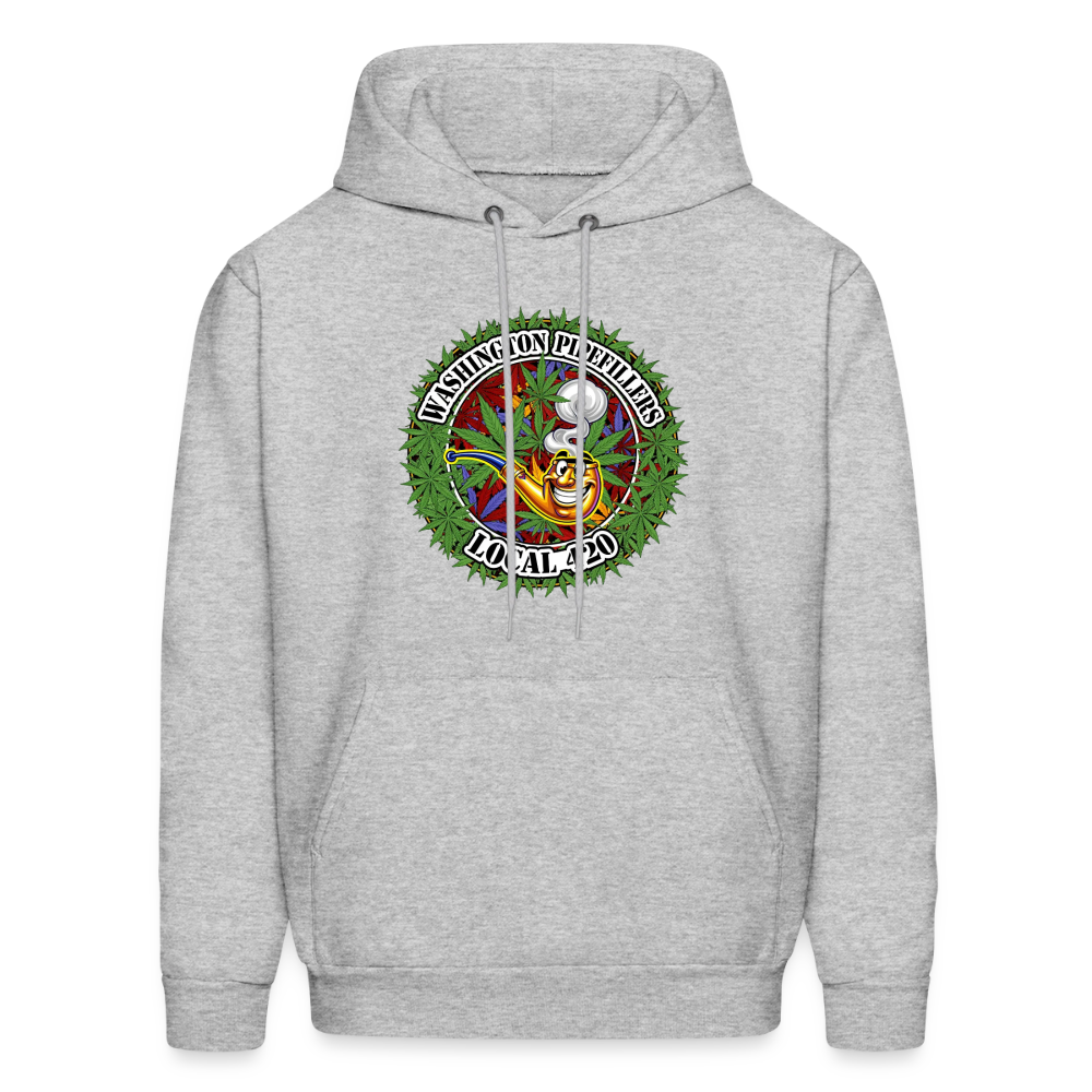 WASHINGTON PIPEFILLERS LOCAL 420 Men's Hoodie - heather gray