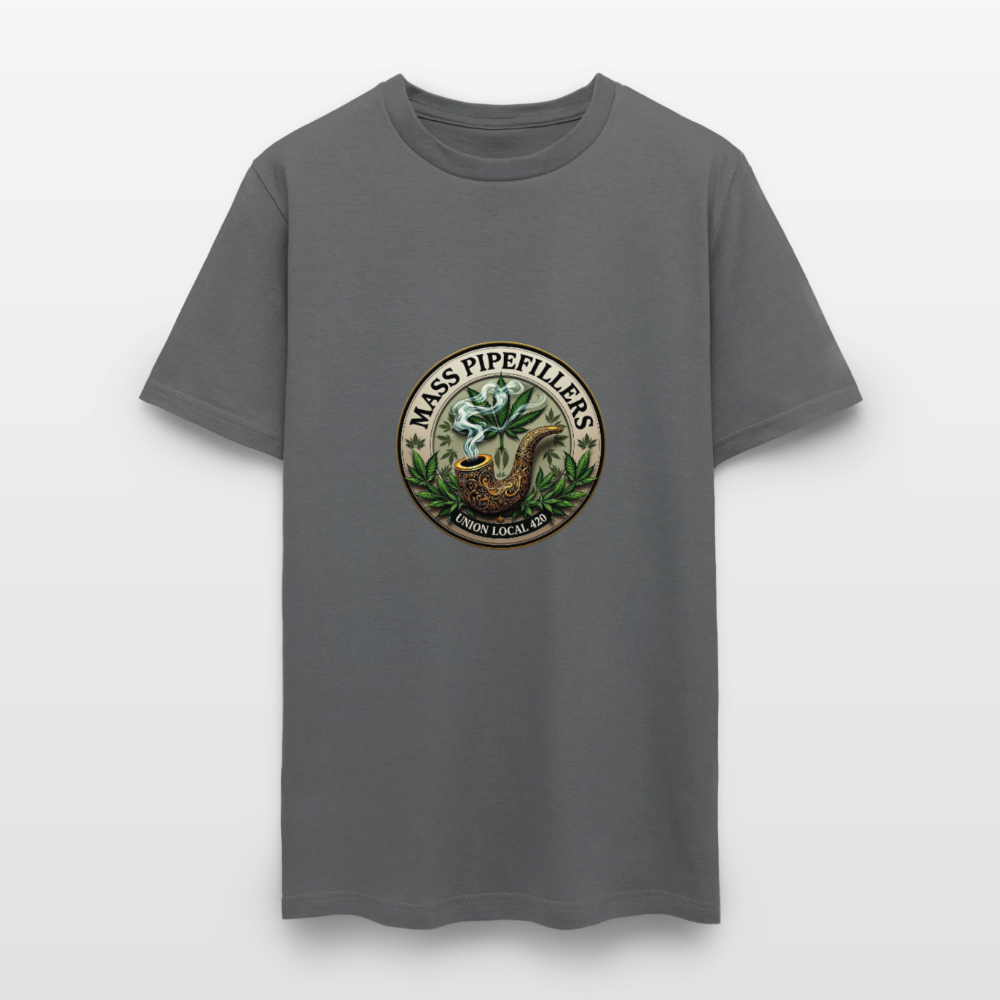 MASS PIPEFILLERS UNION LOCAL 420 Men's T-Shirt - charcoal