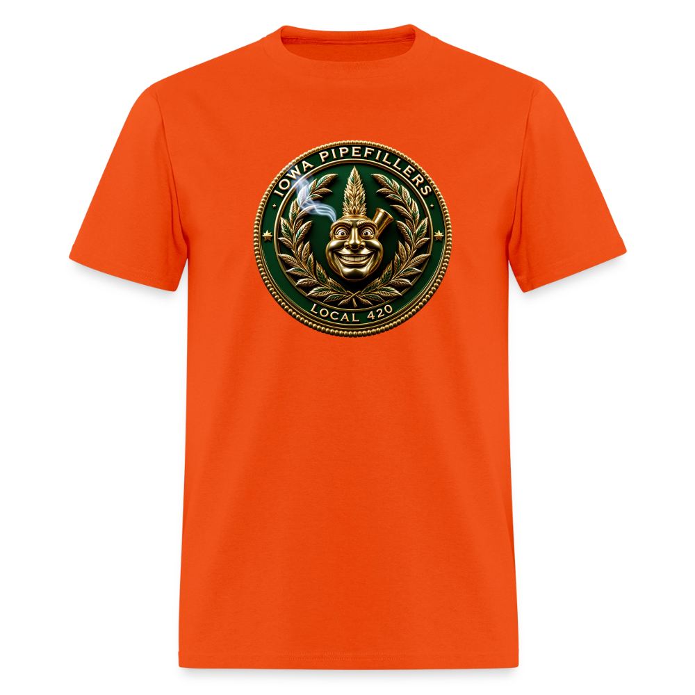 IOWA PIPEFILLERS LOCAL 420 Trucker Hat Men's T-Shirt - orange
