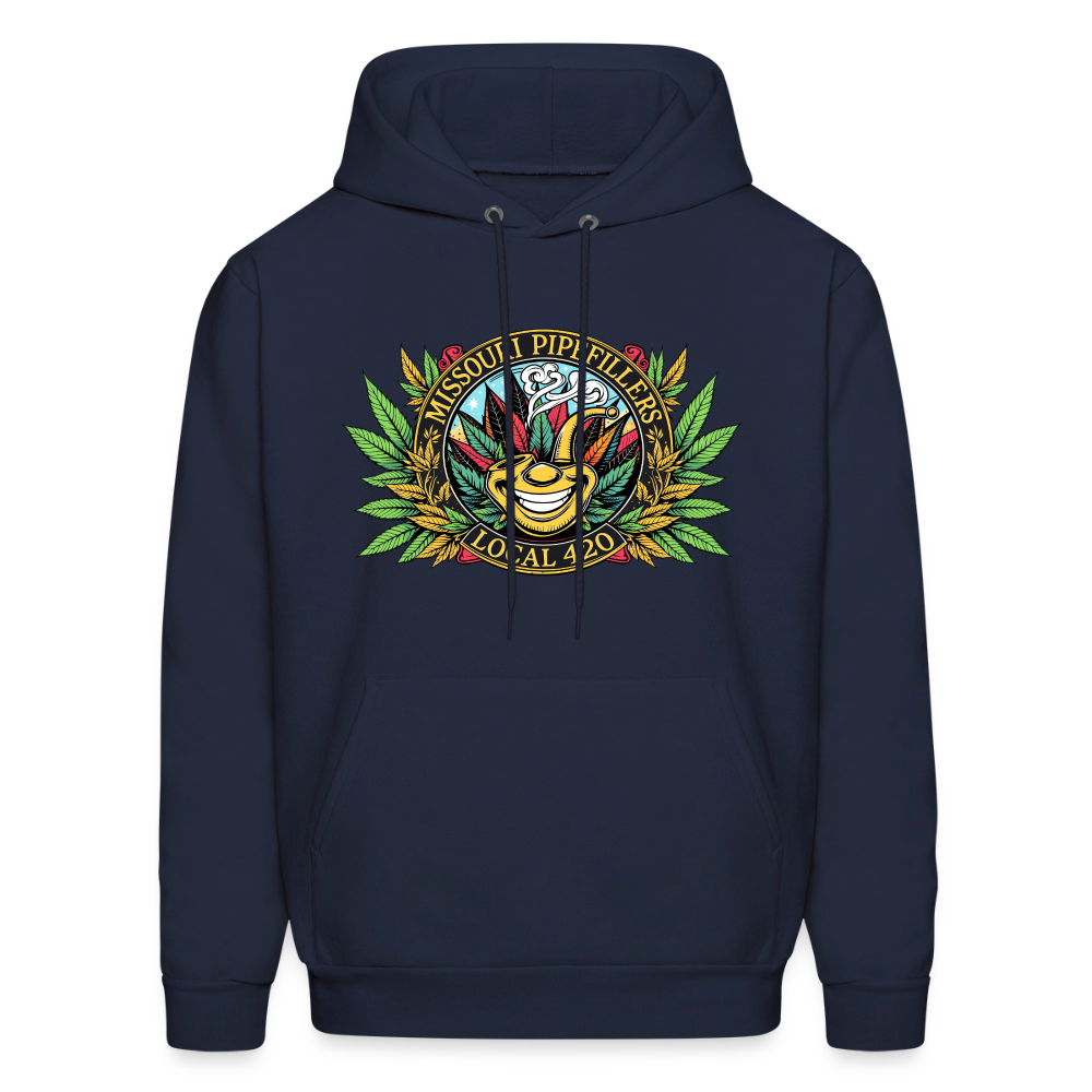 MISSOURI PIPEFILLERS LOCAL 420  F/B DESIGNS Men's Hoodie - navy