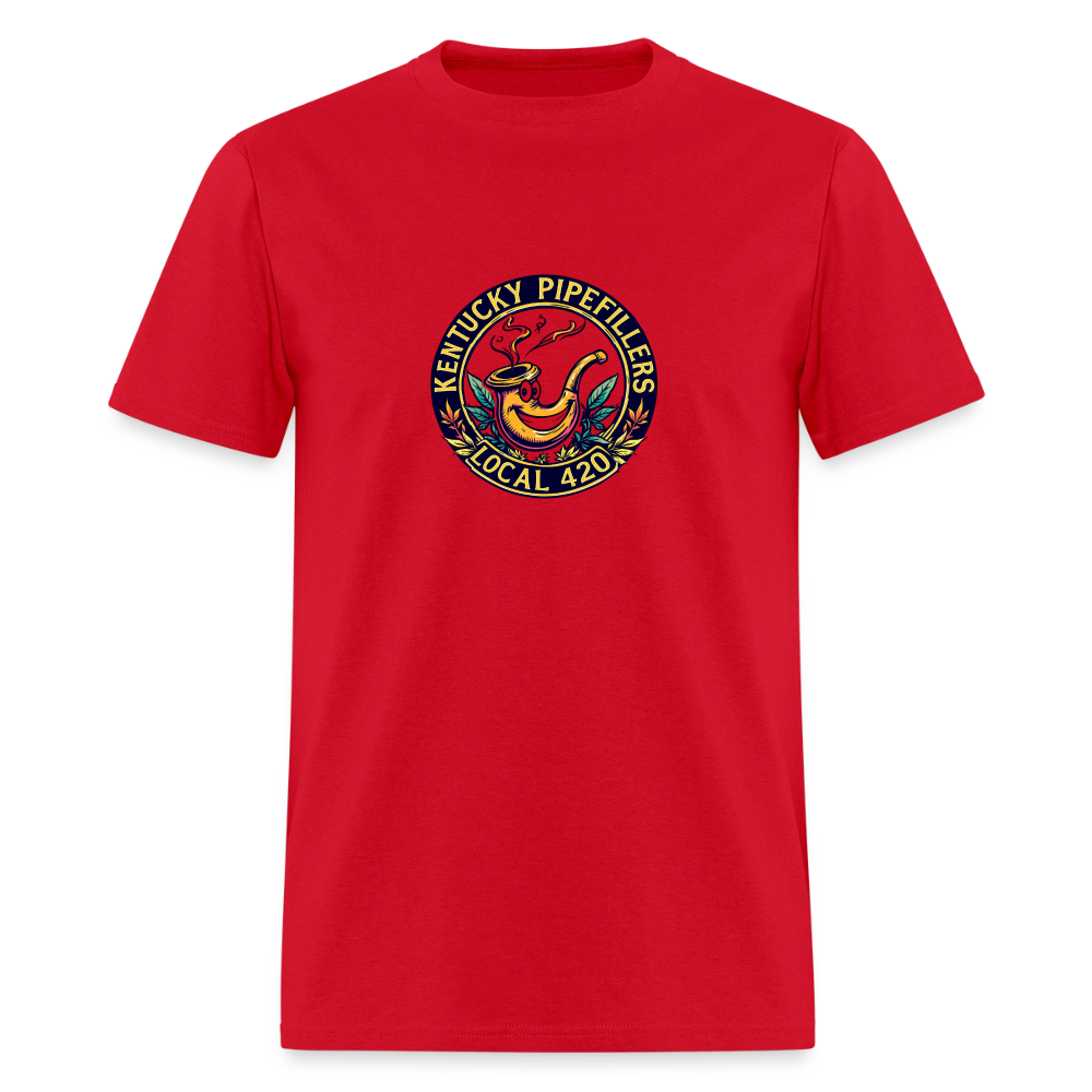 KENTUCKY PIPEFILLERS LOCAL 420 Men's T-Shirt - red