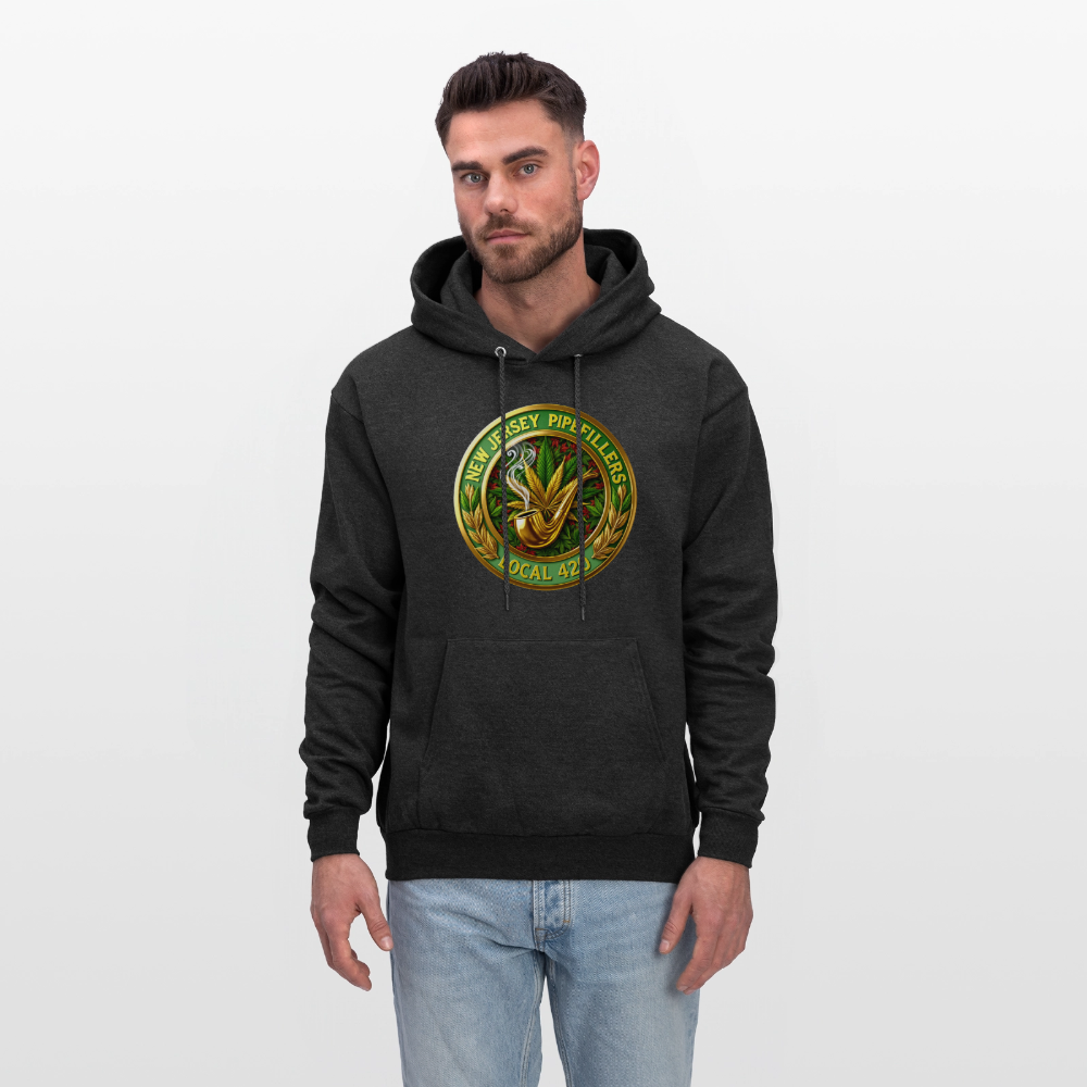 NEW JERSEY PIPEFILLERS LOCAL 420 Men's Hoodie - charcoal grey