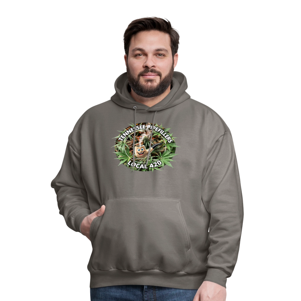 TENNESSEE PIPEFILLERS LOCAL 420 Men's  Hoodie - asphalt gray