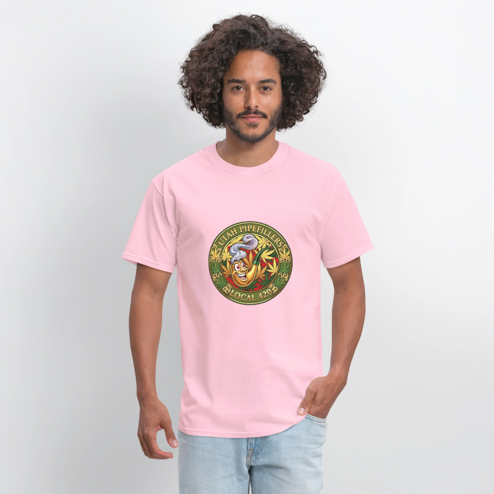 UTAH PIPEFILLERS LOCAL 420 F/B DESIGN Men's T-Shirt - pink