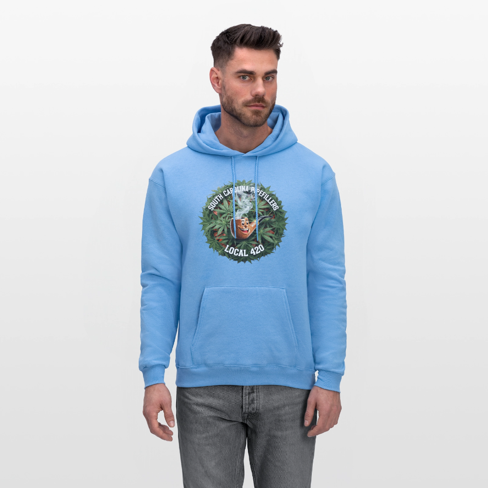 SOUTH CAROLINA PIPEFILLERS LOCAL 420 F/B DESIGN Men's Hoodie - carolina blue
