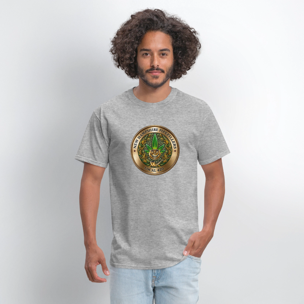 NEW HAMPSHIRE PIPEFILLERS UNION LOCAL 420 Men's T-Shirt - heather gray