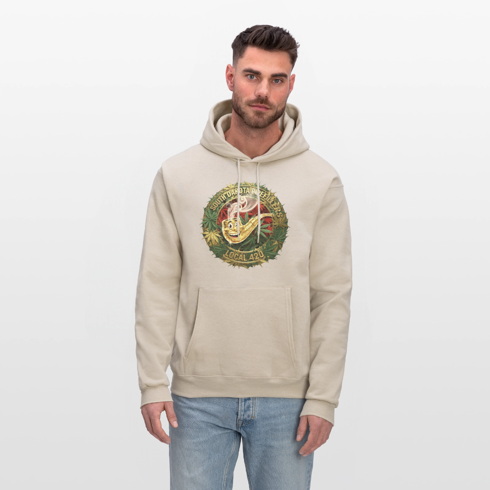 SOUTH DAKOTA PIPEFILLERS LOCAL 420 Men's  Hoodie - Sand