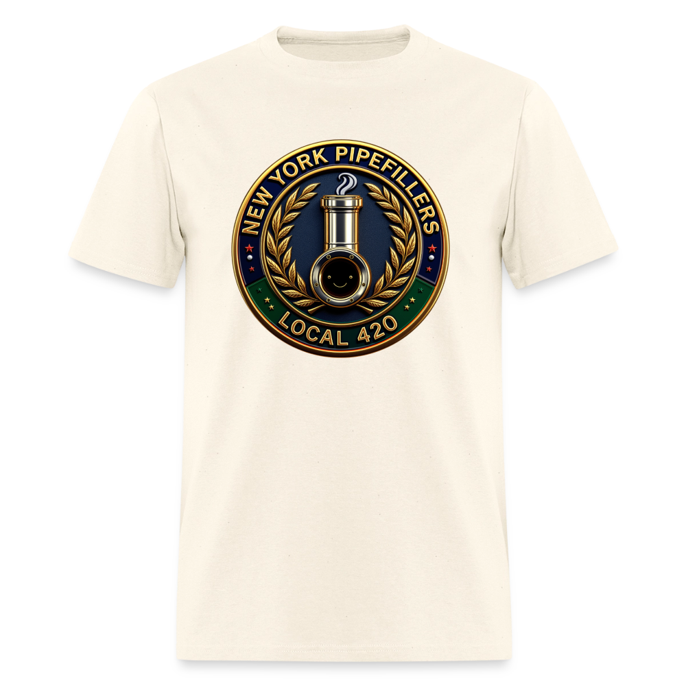NEW YORK PIPEFILLERS LOCAL 420 Men's T-Shirt - sweet cream heather