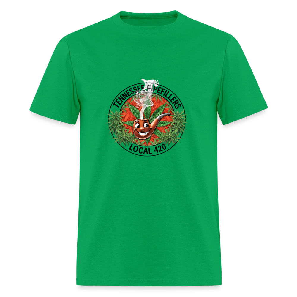 TENNESSEE PIPEFILLERS LOCAL 420 Men's T-Shirt - bright green