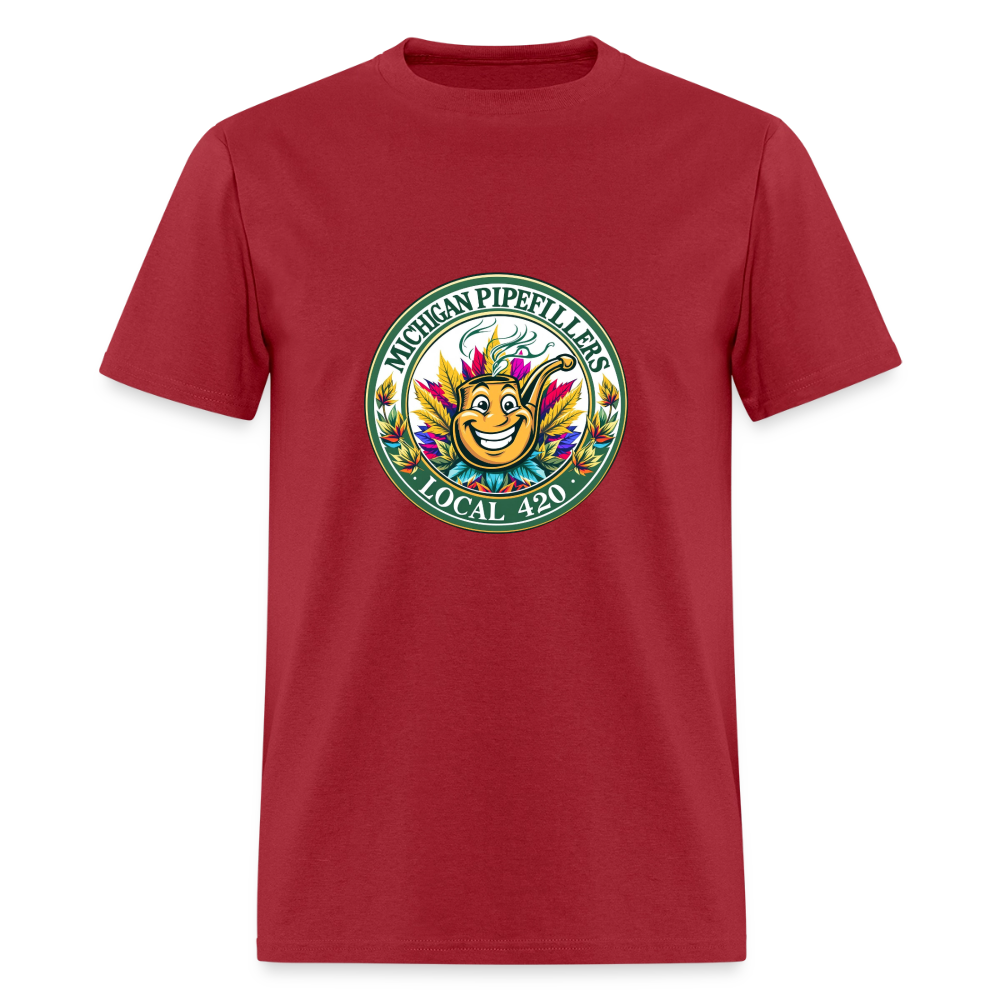 MICHIGAN PIPEFILLERS LOCAL 420 Men's T-Shirt - true red