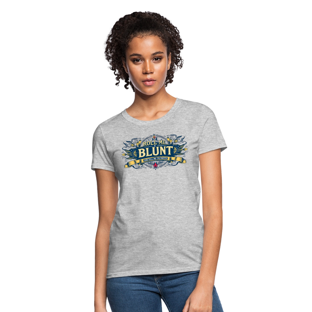 ROLL ME A BLUNT F/B DESIGNS Women's T-Shirt - heather gray