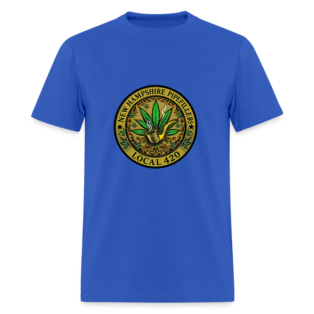 NEW HAMSHIRE PIPEFILLERS LOCAL 420 Men's T-Shirt - royal blue
