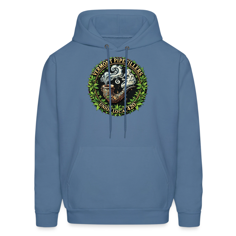 VERMONT PIPEFILLERS LOCAL 420 Men's Hoodie - denim blue