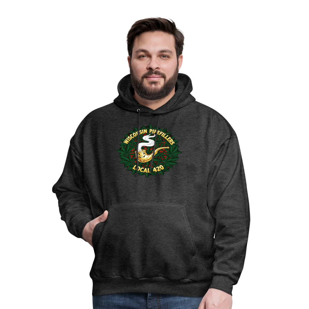 WISCONSIN PIPEFILLERS LOCAL 420 Men's Hoodie - charcoal grey