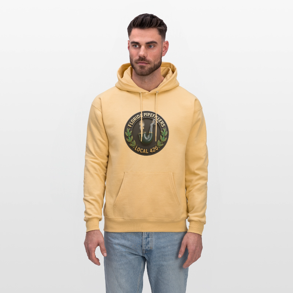 FLORIDA PIPEFILLERS LOCAL 420 Men's Hoodie - light gold 