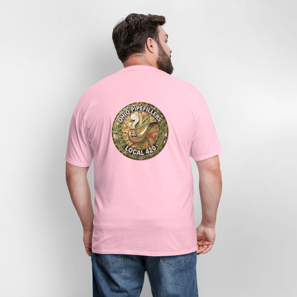 OHIO PIPEFILLERS LOCAL 420  F/B DESIGNS Men's T-Shirt - pink