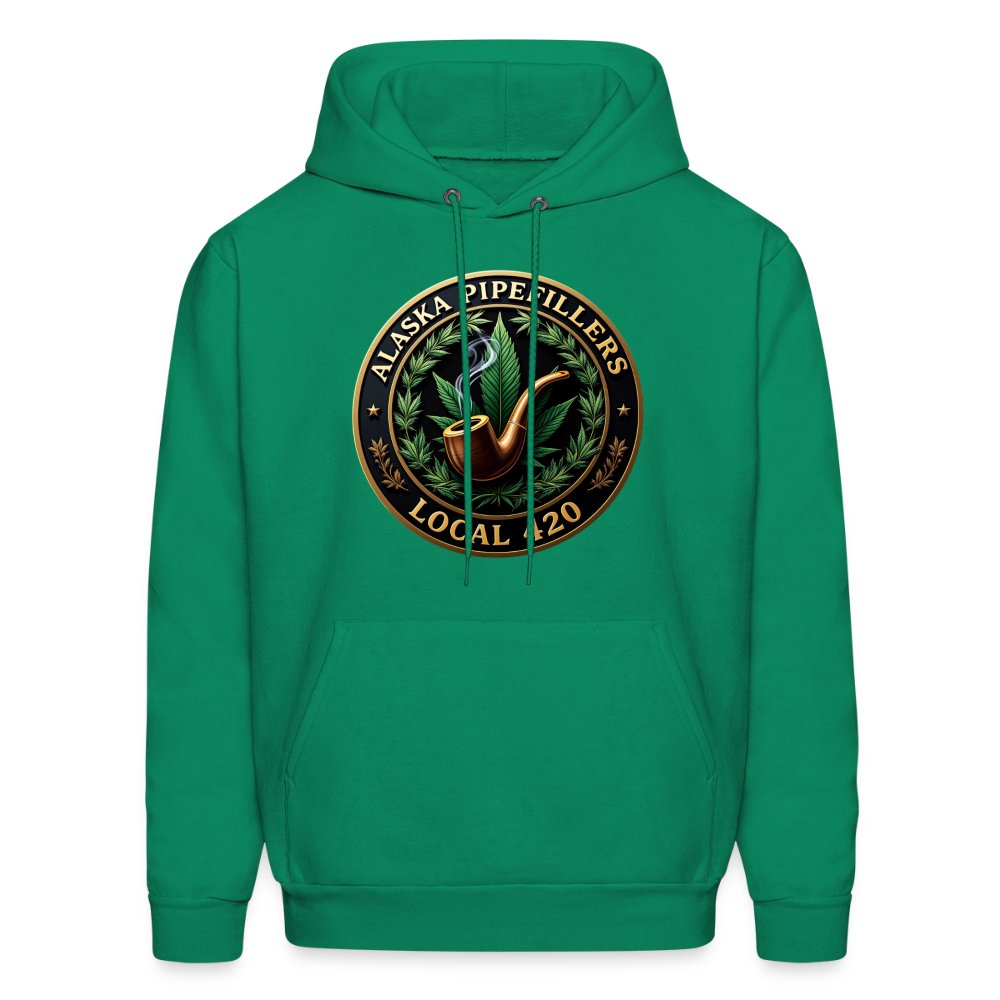 ALASKA PIPEFILLERS LOCAL 420 F/B DESIGN Men's Hoodie - kelly green